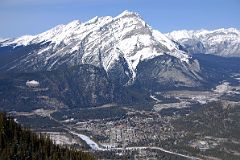 13 Banff Below Cascade Mountain, Bow River, Mount Astley From Sulphur Mountain At Top Of Banff Gondola In Winter.jpg